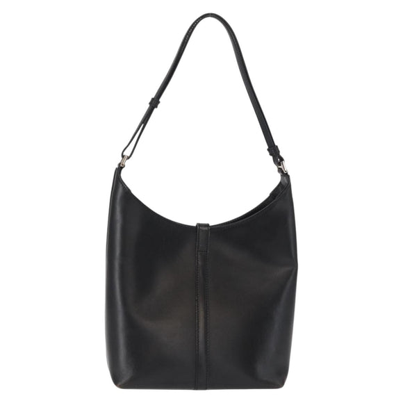 GUCCI Jackie Shoulder Bag Leather Black Silver 001 3875 Auth 162181