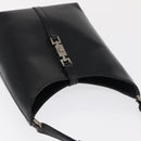 GUCCI Jackie Shoulder Bag Leather Black Silver 001 3875 Auth 162181-6