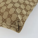 GUCCI GG Canvas Shoulder Bag Beige Gold 388924 Auth 162188-14