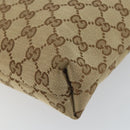 GUCCI GG Canvas Shoulder Bag Beige Gold 388924 Auth 162188-16