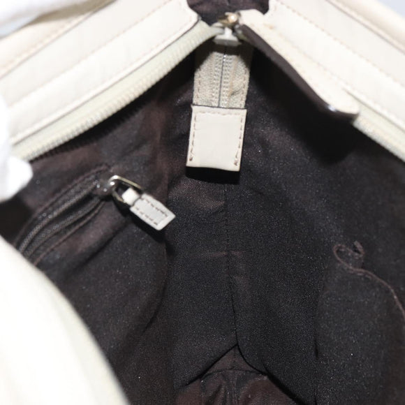 GUCCI GG Canvas Shoulder Bag Beige Gold 388924 Auth 162188