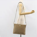 GUCCI GG Canvas Shoulder Bag Beige Gold 388924 Auth 162188-22