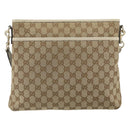 GUCCI GG Canvas Shoulder Bag Beige Gold 388924 Auth 162188-2