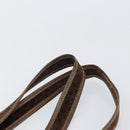 GUCCI Tote Bag Suede Brown Gold 98 29 002 4987 Auth 162191-8