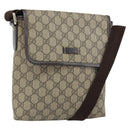 GUCCI GG Supreme Shoulder Bag PVC Beige Gold 223666 Auth 162192-1