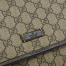 GUCCI GG Supreme Shoulder Bag PVC Beige Gold 223666 Auth 162192-14