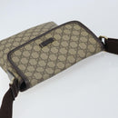 GUCCI GG Supreme Shoulder Bag PVC Beige Gold 223666 Auth 162192-6