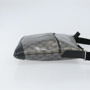 GUCCI GG Crystal Shoulder Bag Coated Canvas Navy Gold 145857 Auth 162193-4