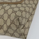 GUCCI GG Supreme Web Sherry Line Tote Bag PVC Beige 39 02 003 Auth 162194-9