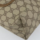 GUCCI GG Supreme Web Sherry Line Tote Bag PVC Beige 39 02 003 Auth 162194-14
