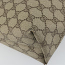 GUCCI GG Supreme Web Sherry Line Tote Bag PVC Beige 39 02 003 Auth 162194-16