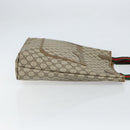 GUCCI GG Supreme Web Sherry Line Tote Bag PVC Beige 39 02 003 Auth 162194-3