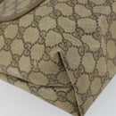 GUCCI GG Supreme Web Sherry Line Tote Bag PVC Beige 39 02 003 Auth 162195-11