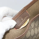 GUCCI GG Supreme Web Sherry Line Tote Bag PVC Beige 39 02 003 Auth 162195-15