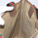 GUCCI GG Supreme Web Sherry Line Tote Bag PVC Beige 39 02 003 Auth 162195-18
