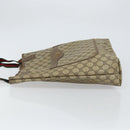 GUCCI GG Supreme Web Sherry Line Tote Bag PVC Beige 39 02 003 Auth 162195-5