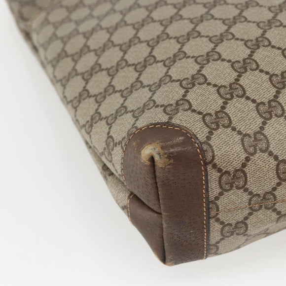 GUCCI GG Supreme Tote Bag PVC Beige 002 39 0054 Auth 162196