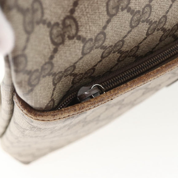 GUCCI GG Supreme Tote Bag PVC Beige 002 39 0054 Auth 162196