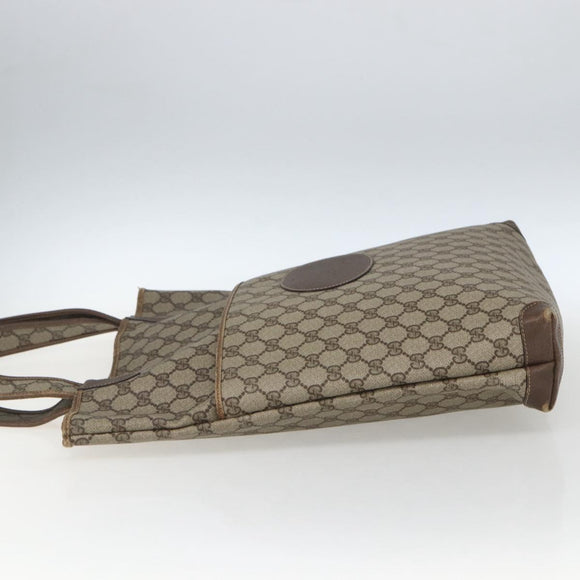 GUCCI GG Supreme Tote Bag PVC Beige 002 39 0054 Auth 162196