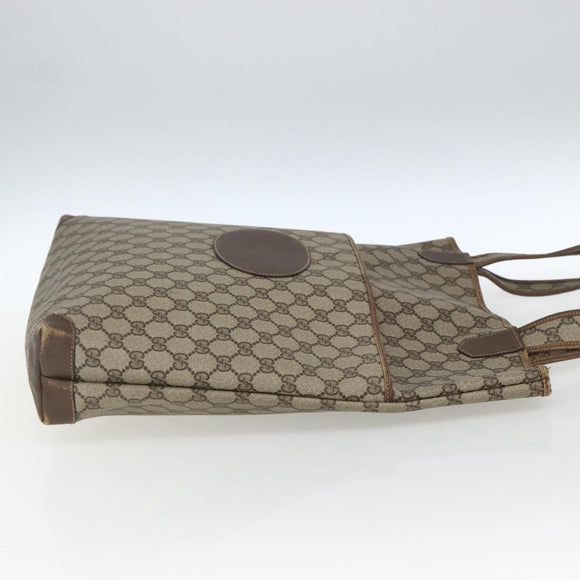 GUCCI GG Supreme Tote Bag PVC Beige 002 39 0054 Auth 162196
