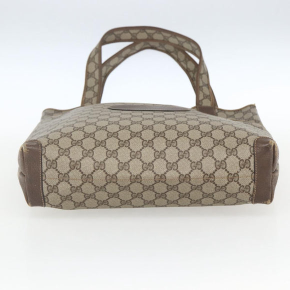 GUCCI GG Supreme Tote Bag PVC Beige 002 39 0054 Auth 162196