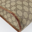 GUCCI GG Supreme Web Sherry Line Tote Bag PVC Beige Gold 89 02 092 Auth 162197-13