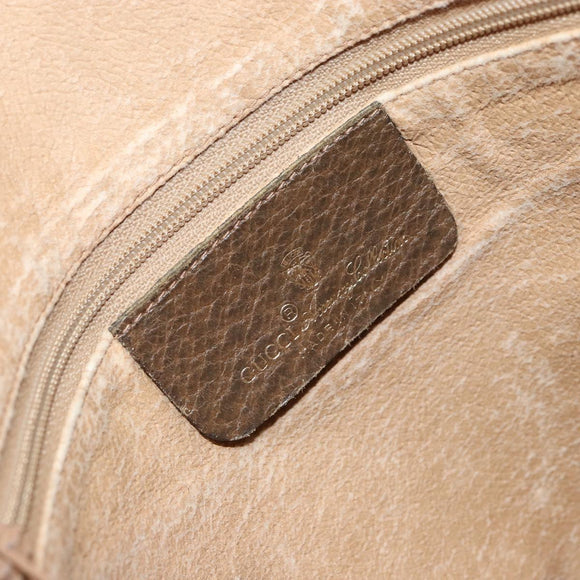 GUCCI GG Supreme Web Sherry Line Tote Bag PVC Beige Gold 89 02 092 Auth 162197