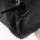GUCCI Bamboo Backpack Leather Black Gold 003 2058 0016 Auth 162199-9