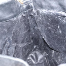 GUCCI Bamboo Shoulder Bag Leather Black Gold 001 1577 3444 Auth 162201-16