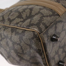 SAINT LAURENT Hand Bag PVC Leather Beige Gray Auth 162205-9