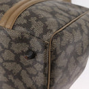 SAINT LAURENT Hand Bag PVC Leather Beige Gray Auth 162205-16