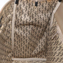 SAINT LAURENT Hand Bag PVC Leather Beige Gray Auth 162205-19