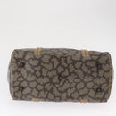 SAINT LAURENT Hand Bag PVC Leather Beige Gray Auth 162205-5