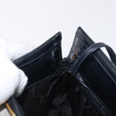 Salvatore Ferragamo Vala Shoulder Bag Leather Navy Gold Auth 162207-18