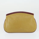 CARTIER Must Line Bag Leather 2 Set Bordeaux Beige Auth 162212-10