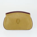 CARTIER Must Line Bag Leather 2 Set Bordeaux Beige Auth 162212-9