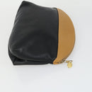 CELINE Macadam Canvas Bag PVC Leather 3 Set Black Beige Auth 162215-16