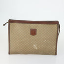 CELINE Macadam Canvas Bag PVC Leather 3 Set Black Beige Auth 162215-2