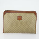 CELINE Macadam Canvas Bag PVC Leather 3 Set Black Beige Auth 162215-8