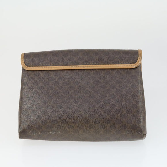 CELINE Macadam Canvas Bag PVC Suede 3 Set Brown Beige Auth 162216