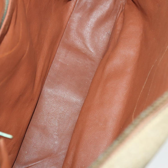 CELINE Macadam Canvas Bag PVC Suede 3 Set Brown Beige Auth 162216