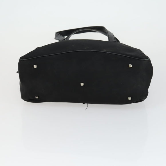 Salvatore Ferragamo Gancini Bag Leather Canvas 3 Set Black Auth 162217