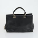 Salvatore Ferragamo Gancini Bag Leather Canvas 3 Set Black Auth 162217-16