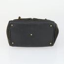 GUCCI Bamboo Shoulder Bag Leather Canvas Suede 3 Set Black Brown Auth 162219-14