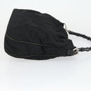 GUCCI Bamboo Shoulder Bag Leather Canvas Suede 3 Set Black Brown Auth 162219-18