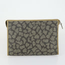 SAINT LAURENT PRADA Bag Nylon PVC 2 Set Gray Khaki Auth 162220-11