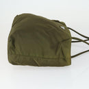 SAINT LAURENT PRADA Bag Nylon PVC 2 Set Gray Khaki Auth 162220-4