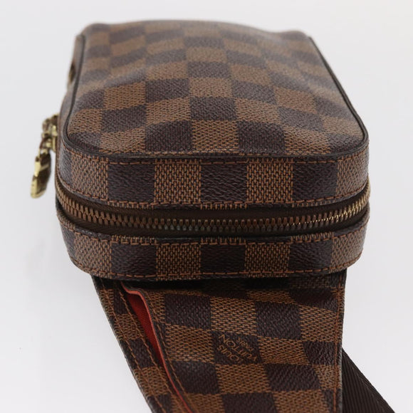 LOUIS VUITTON Damier Ebene Geronimos Shoulder Bag N51994 LV Auth 162244