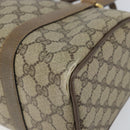 GUCCI GG Supreme Web Sherry Line Hand Bag PVC Beige 116 02 006 Auth 162248-11