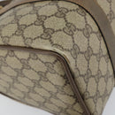 GUCCI GG Supreme Web Sherry Line Hand Bag PVC Beige 116 02 006 Auth 162248-14